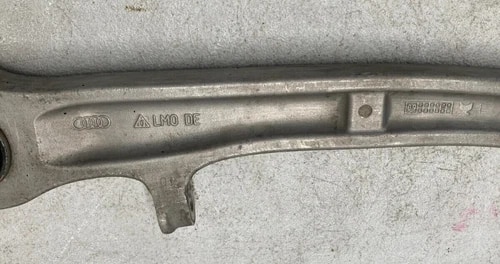 05-11 Audi A6 Quattro Right Front Lower Forward Suspension Control Arm OEM view 4