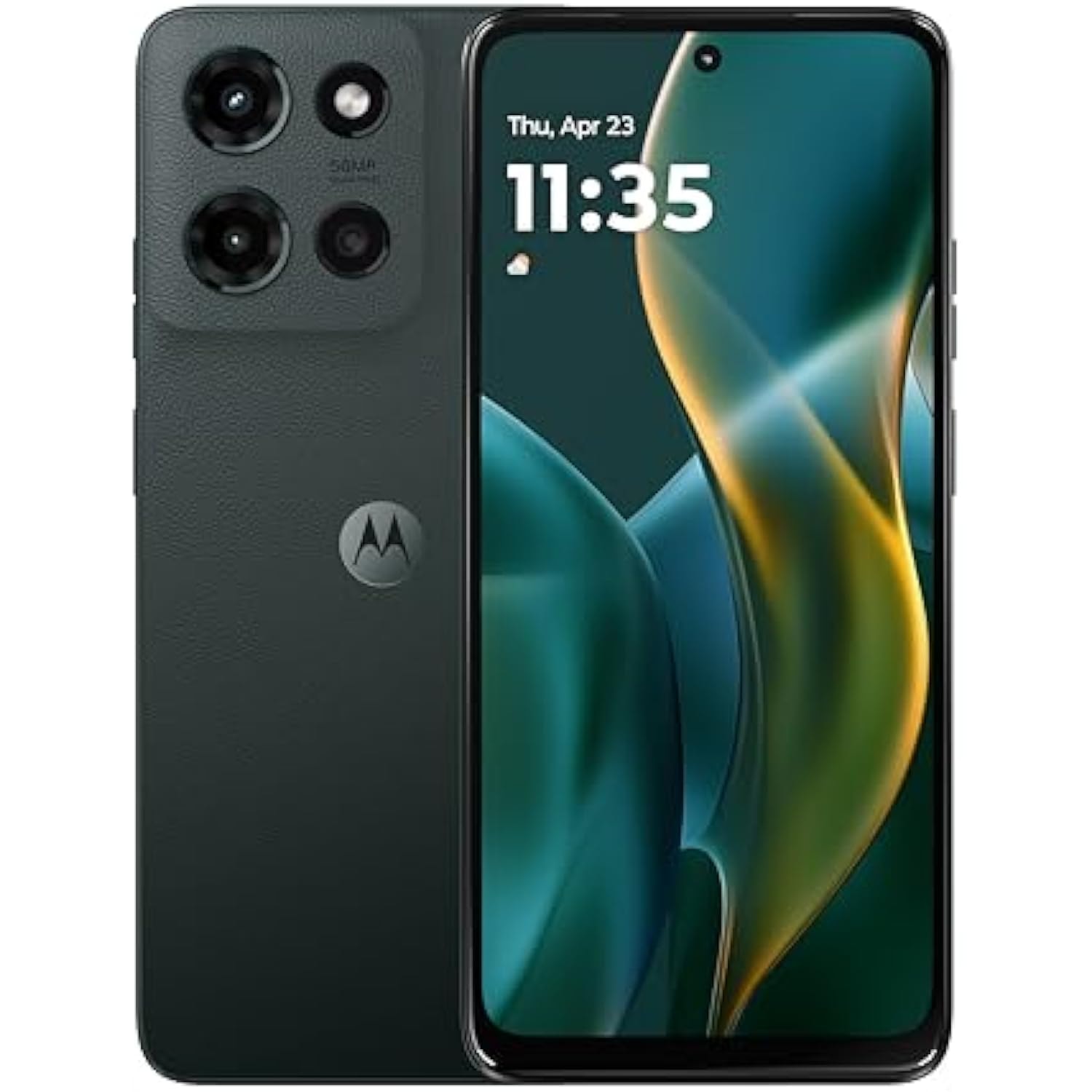 Moto G - 2025 | Unlocked | Made for US 4/128GB | 50MP Camera | Forest Gray view 2