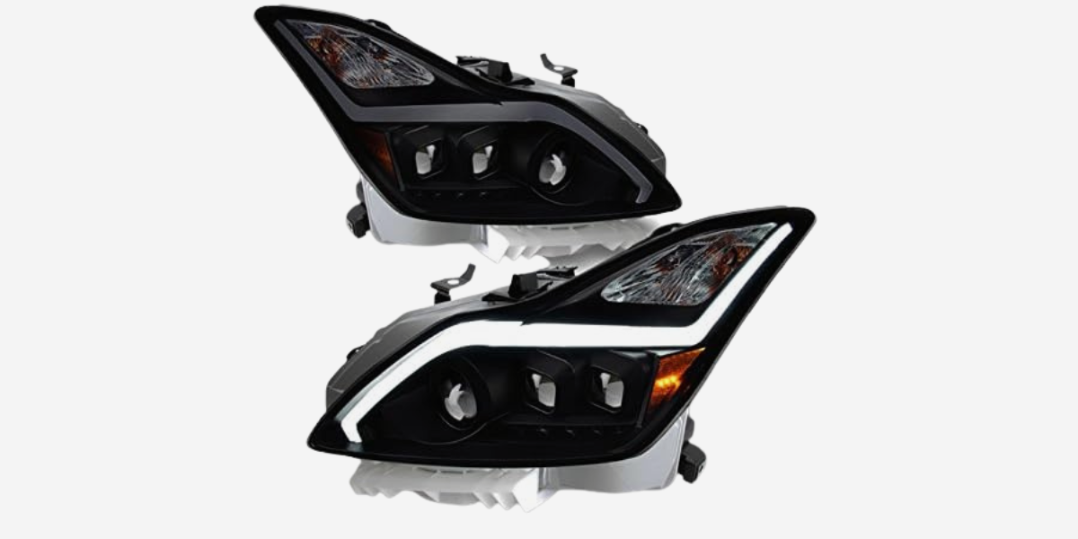 2008-2015 G37 Coupe Smoked Projector Headlights