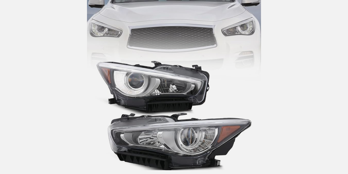 Infiniti Q50 Chrome Headlight