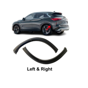 FOR 19-21 INFINITI QX50 REAR LEFT & RIGHT SIDE WHEEL OPENING MOLDING TRIM PAIR 78860-5NA0A - Image 1