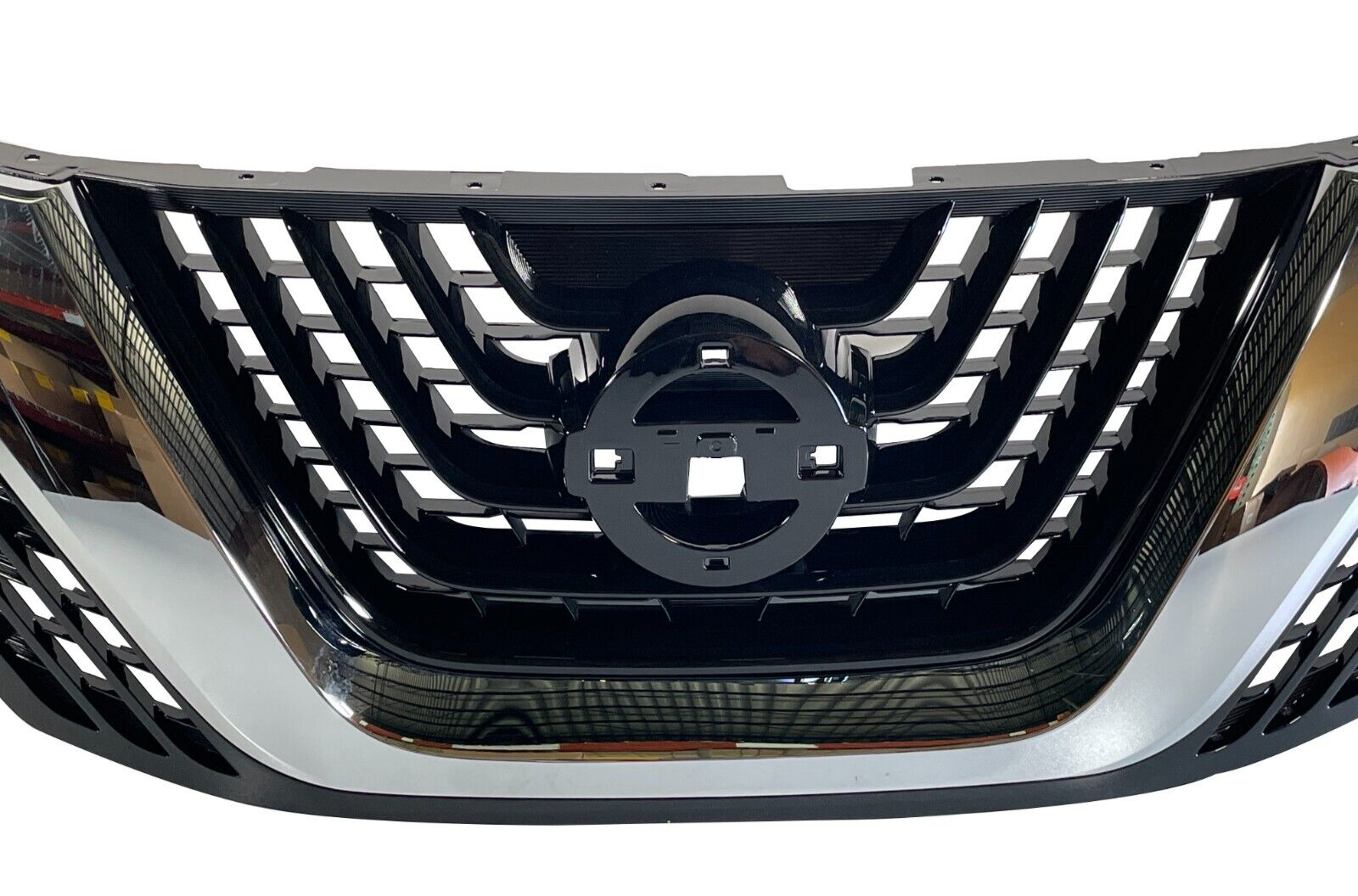 FOR-15-18-NISSAN-MURANO-FRONT-BUMPER-UPPER-GRILLE-W-CHROME-MOLDING-WO-EMBLEM-125984757212-4