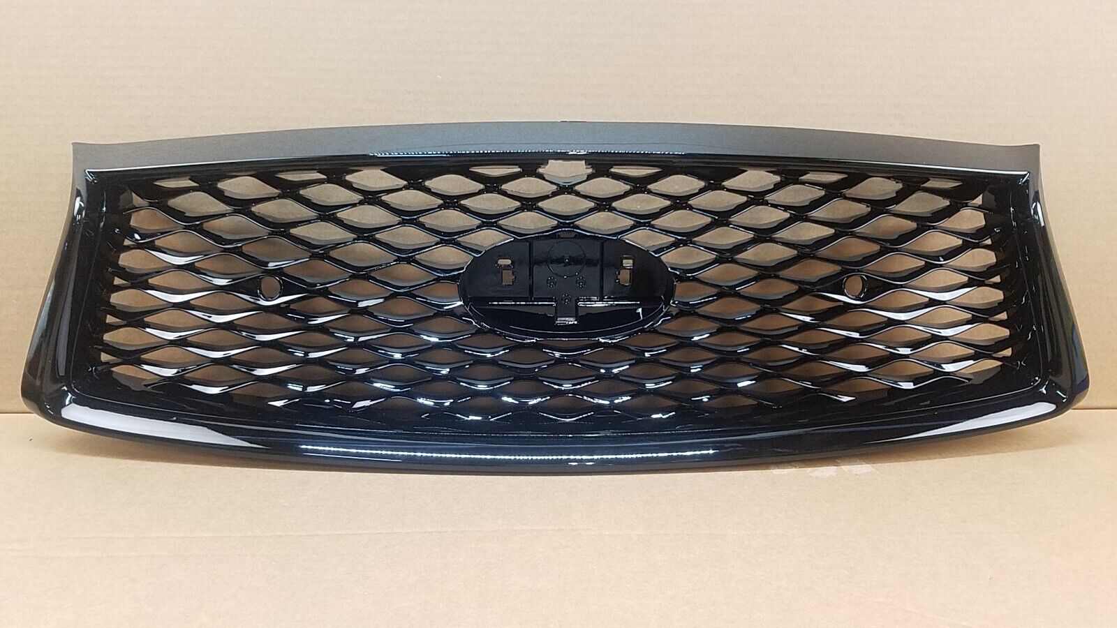 FOR-2018-2022-INFINITI-Q50-FRONT-BUMPER-UPPER-GRILLE-WO-EMBLEM-BLACK-125563445075-2