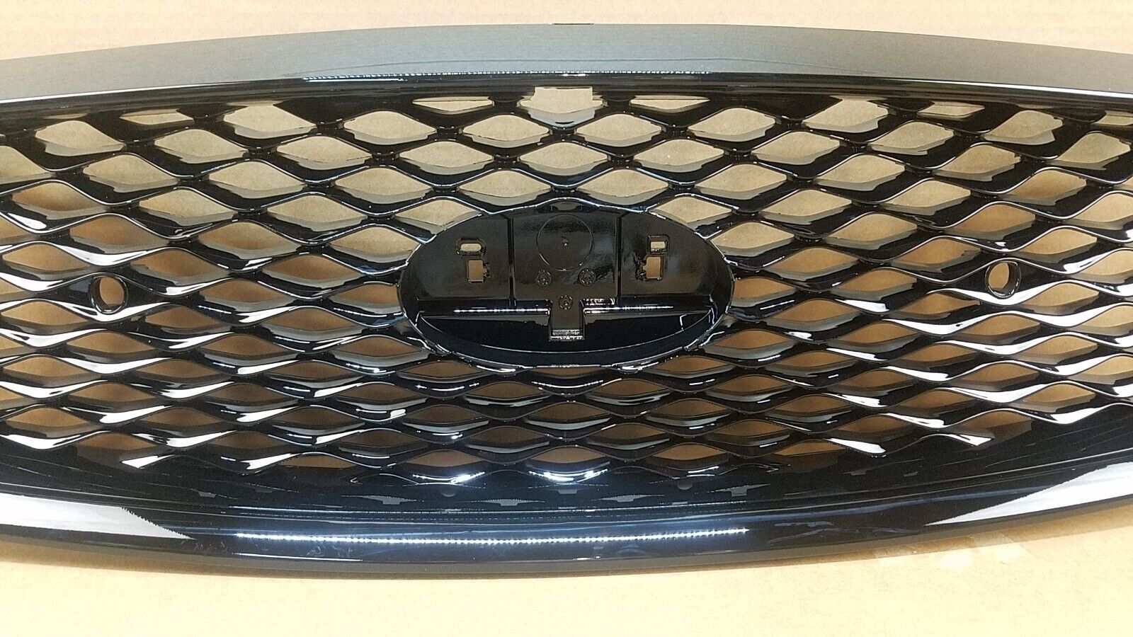 FOR-2018-2022-INFINITI-Q50-FRONT-BUMPER-UPPER-GRILLE-WO-EMBLEM-BLACK-125563445075-4