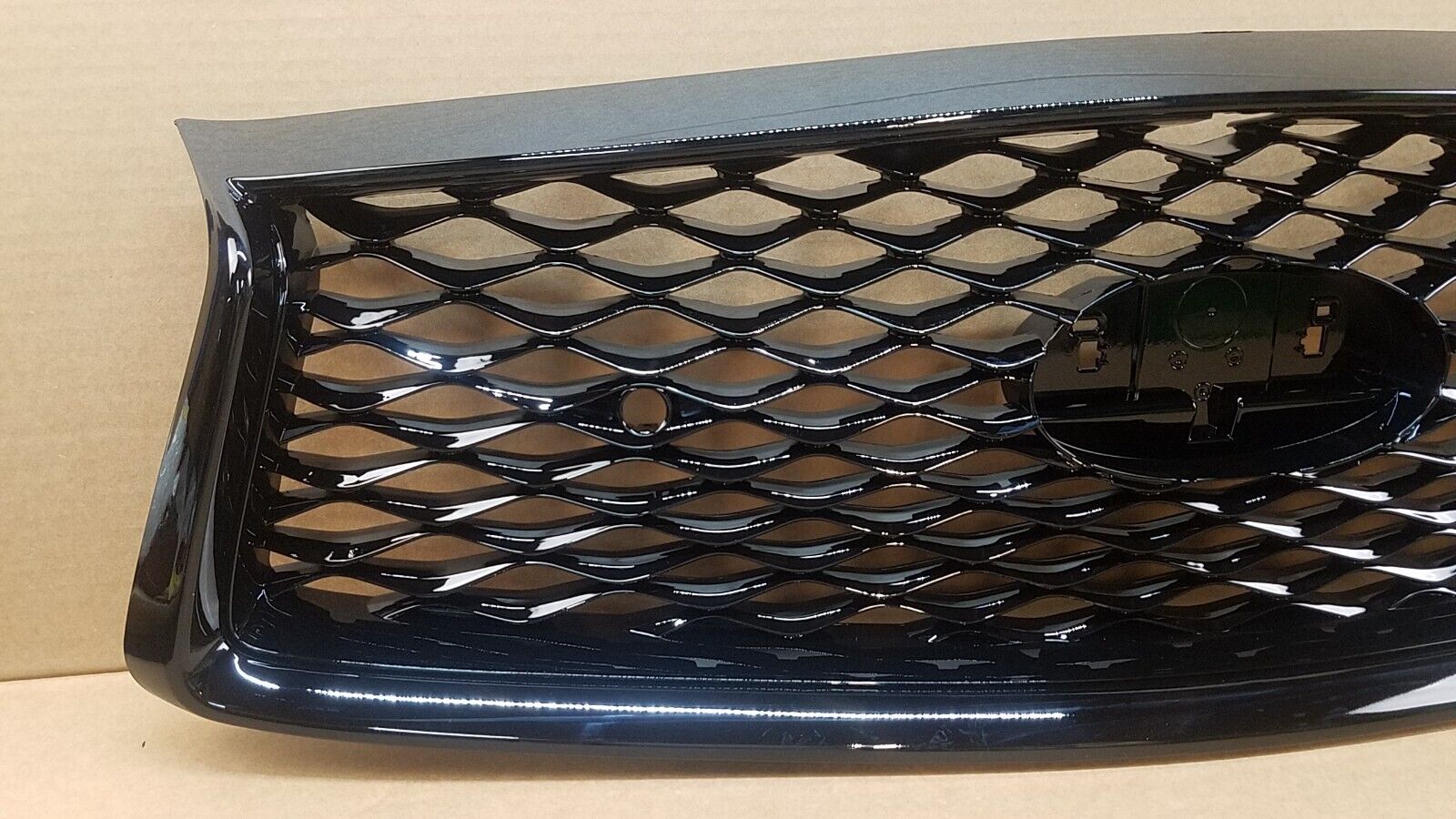 FOR-2018-2022-INFINITI-Q50-FRONT-BUMPER-UPPER-GRILLE-WO-EMBLEM-BLACK-125563445075-5