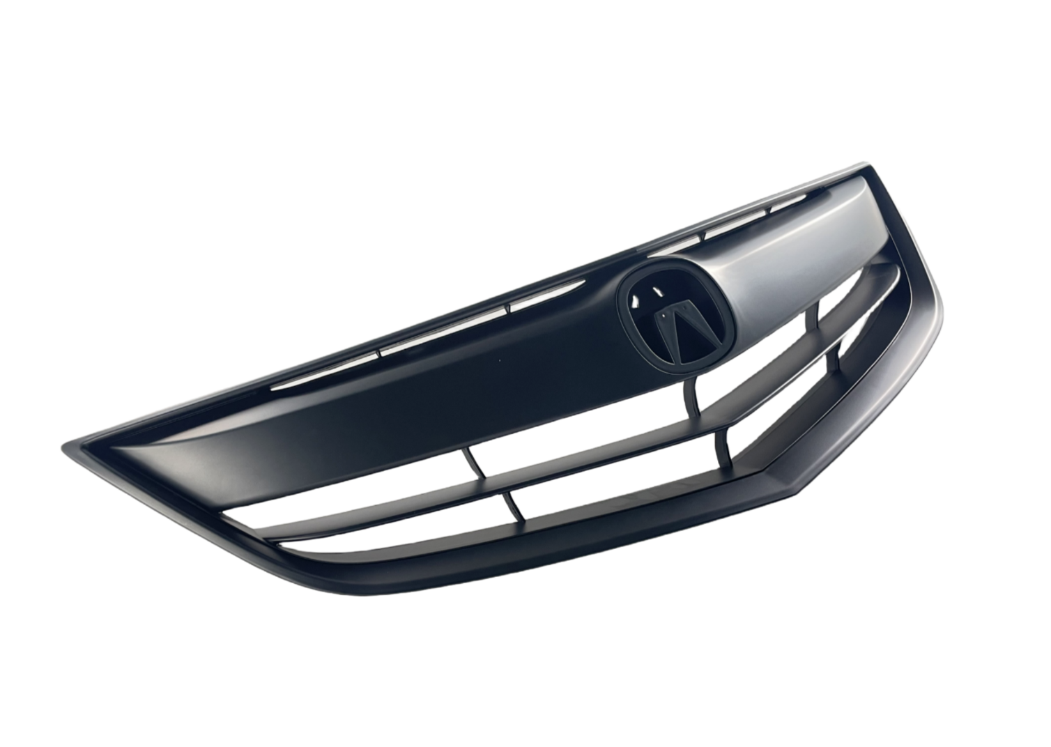 FOR-13-15-ACURA-ILX-SEDAN-FRONT-BUMPER-UPPER-GRILLE-WMOLDING-MATTE-BLACK-126383502876-3