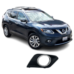 FOR 2014-2016 NISSAN ROGUE RIGHT FOG LIGHT LAMP COVER BEZEL W/ CHROME 62256-4BA0B - Image 1
