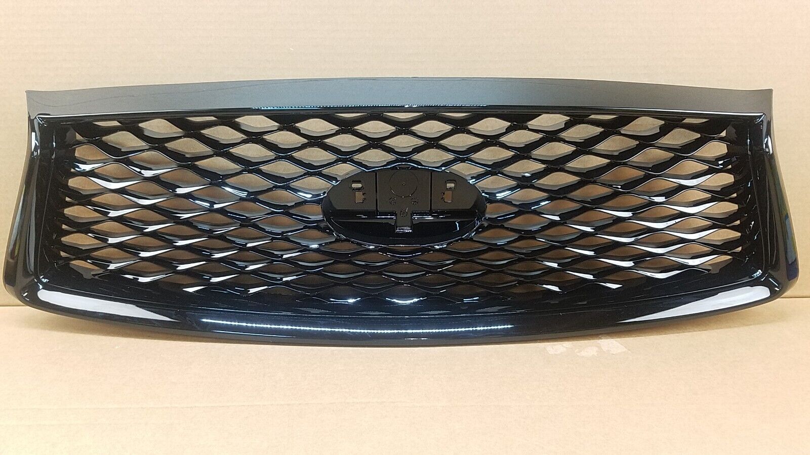 FOR-2018-2022-INFINITI-Q50-FRONT-BUMPER-UPPER-GRILLE-WO-EMBLEM-BLACK-125563398908-2