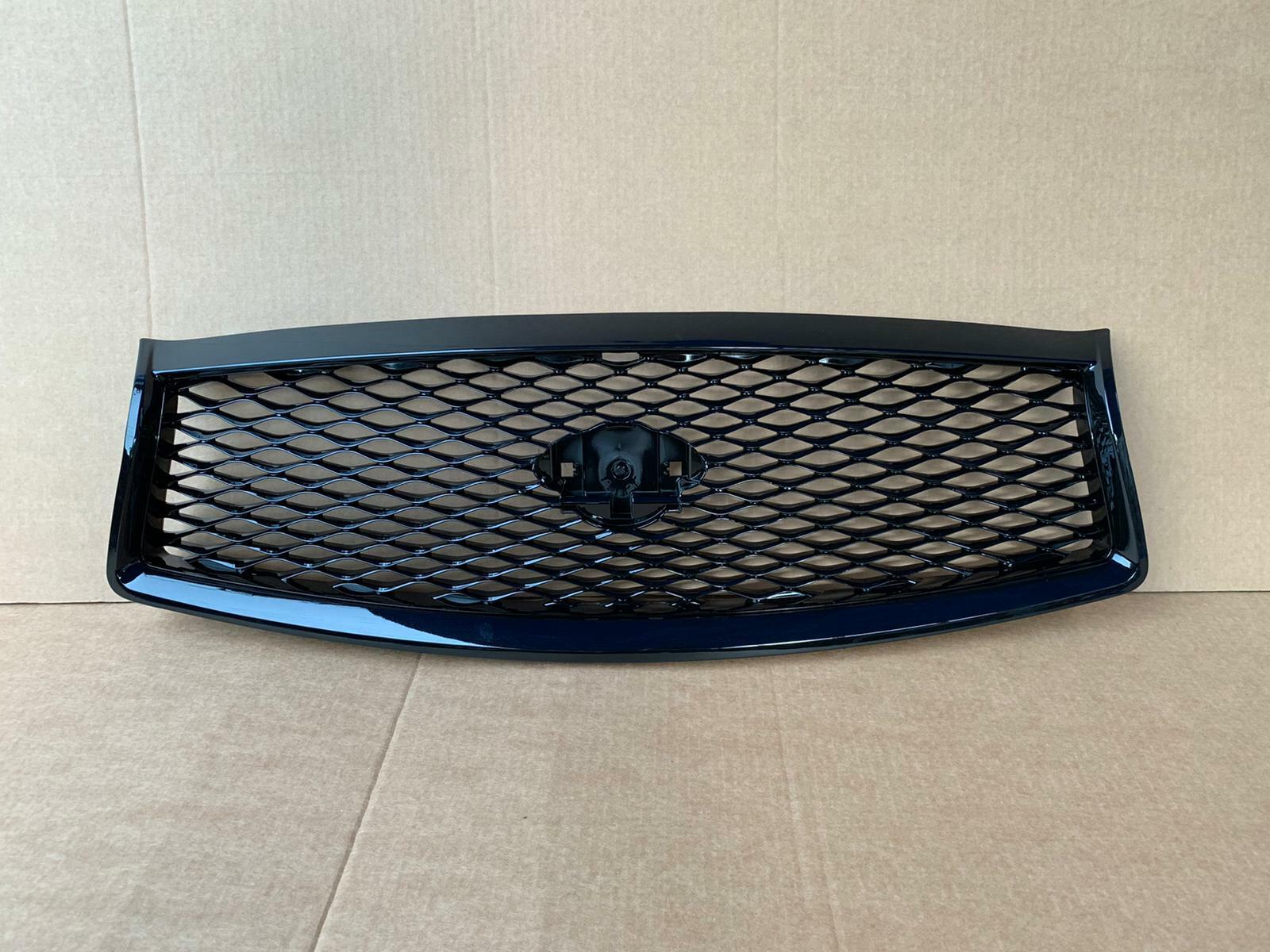 FOR-14-17-INFINITI-Q50-FRONT-BUMPER-UPPER-GRILLE-WO-EMBLEM-BLACK-124358762259-2